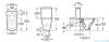 Roca Gap SQUARE Rimless WC kompakt biały A342479000/A341471000/A80147200B